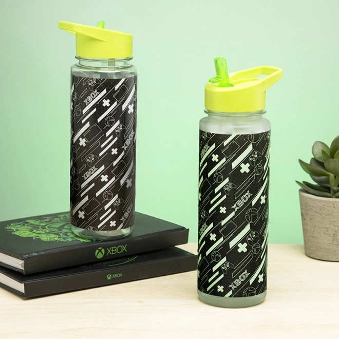 Hőre színt váltó XBOX kulacs, 650 ml, szívószállal