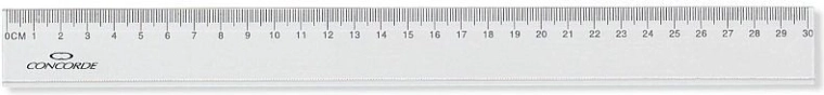 CONCORDE 30 cm átlátszó vonalzó