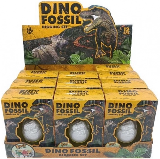 DIY tojás dinoszaurusz figurával