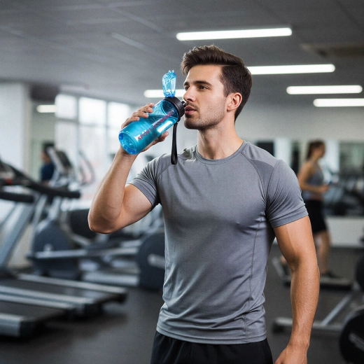 Sport műanyag kulacs 600 ml - 1 darab