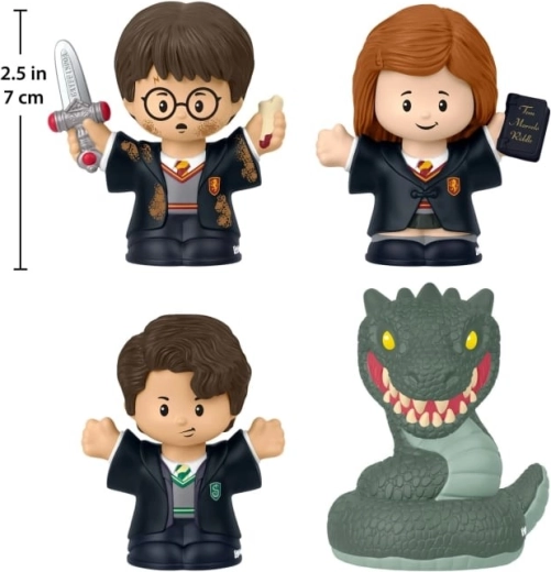 little people figurakészlet harry potter: titkok kamrája (4‑pack)
