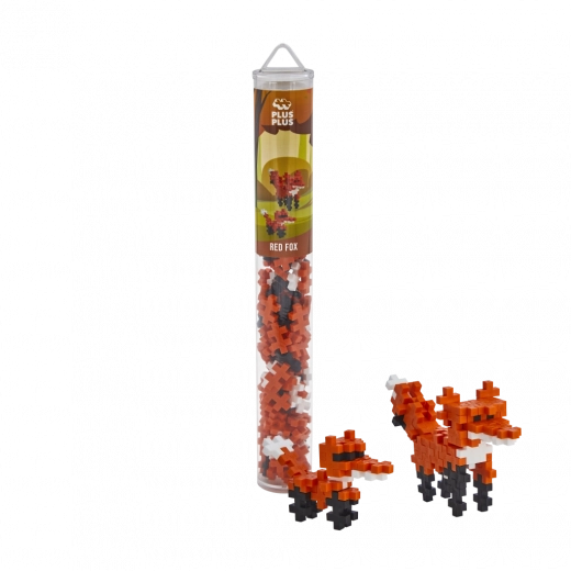 Plus-Plus róka – kreatív építőjáték 100 db tubusban