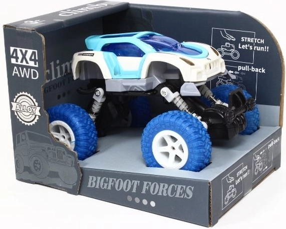 Fém 4×4 terepjáró kisautó rugózással