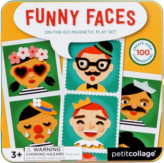 Mágneses puzzle vidám arcok