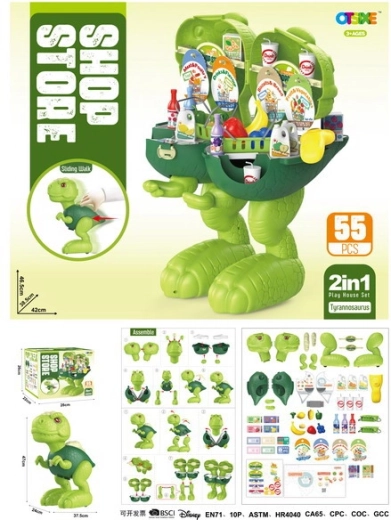 Lovagló dinoszaurusz és bolt 2 az 1-ben, 3 éves kortól