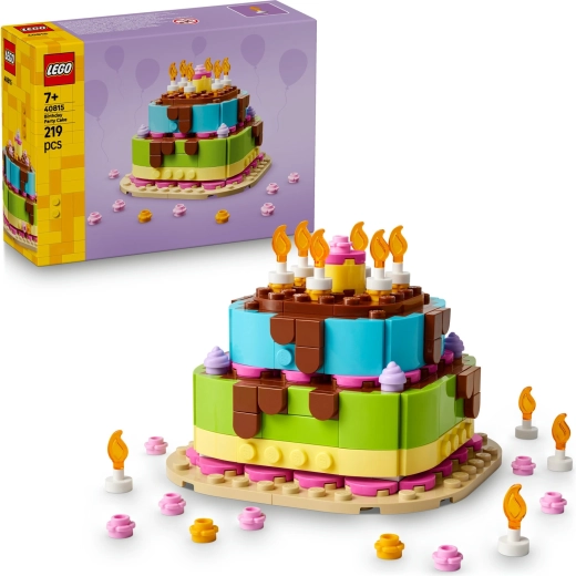 LEGO Iconic születésnapi torta