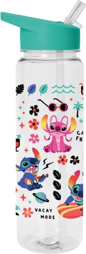 Lilo és Stitch műanyag palack szívószállal