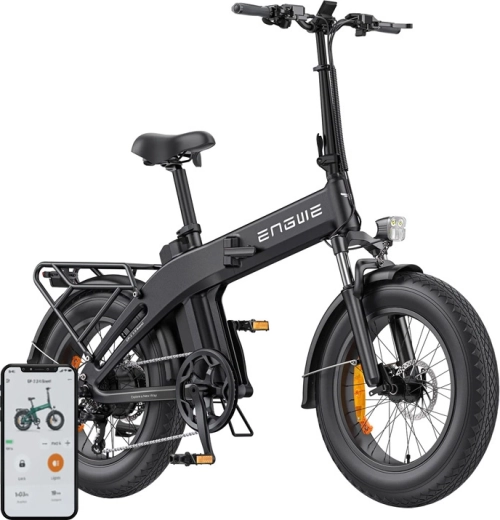 Engwe EP-2 3.0 Boost 250 W 20" fekete összecsukható elektromos kerékpár