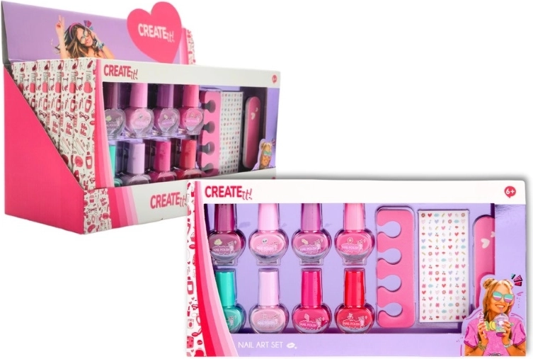 Create it! körömlakk szett matricákkal gyerekeknek