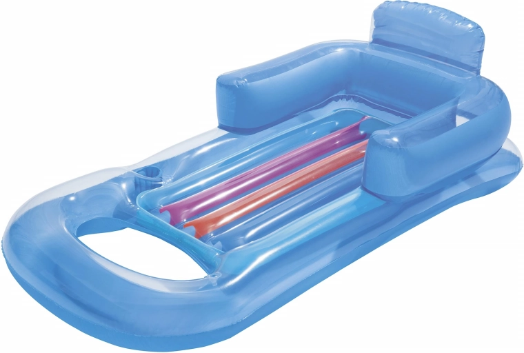 Bestway felfújható nyugágy háttámlával és pohártartóval – Szürke