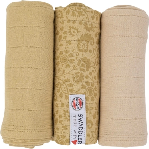 Lodger Swaddler Flower Tribe 70 × 70 cm sand - 1 db