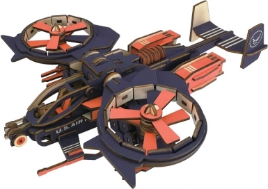 Woodcraft fa 3D kirakó – harci repülőgép