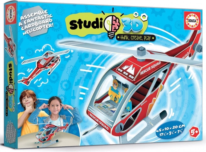 Educa mentőhelikopter 3D modellje