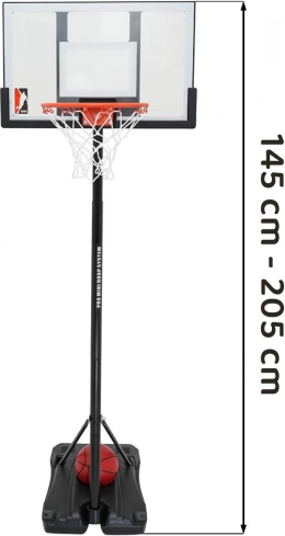 Állítható kosárállvány 205 cm tartozékokkal