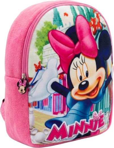 Plüss gyerekhátizsák Minnie Mouse rózsaszín