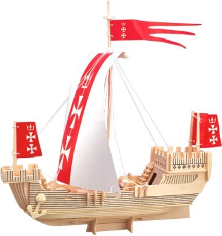 Woodcraft fa 3D puzzle Koga hajó