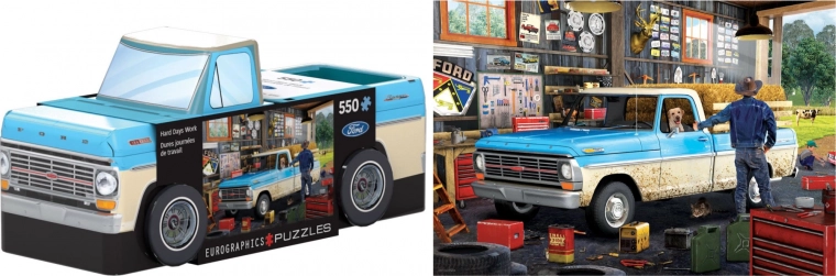Puzzle lemezdobozban Pickup Truck 550 darab