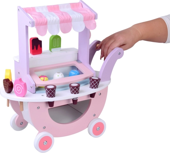 Mobil stand napellenzővel és tárolóhellyel