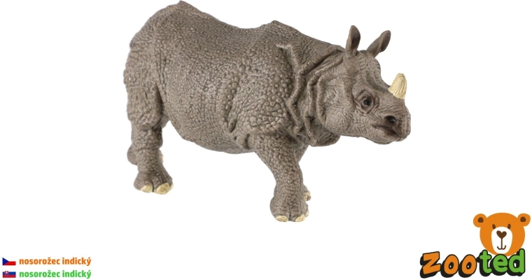 Indiai orrszarvú – műanyag figura 13 cm – 1 db