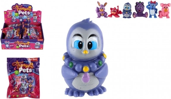 Műanyag állatfigura vegyes fajtakészlet zacskóban