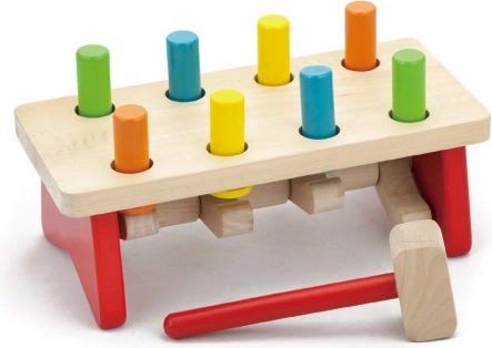 VIGA fa kalapáló pad színes rudakkal