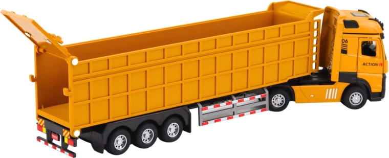 Valósághű billenős szerelvény emelhető platóval