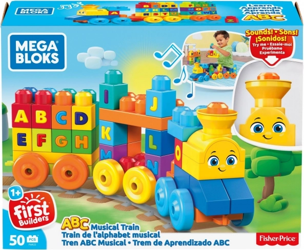 Mega Bloks zenélő betűs vonat