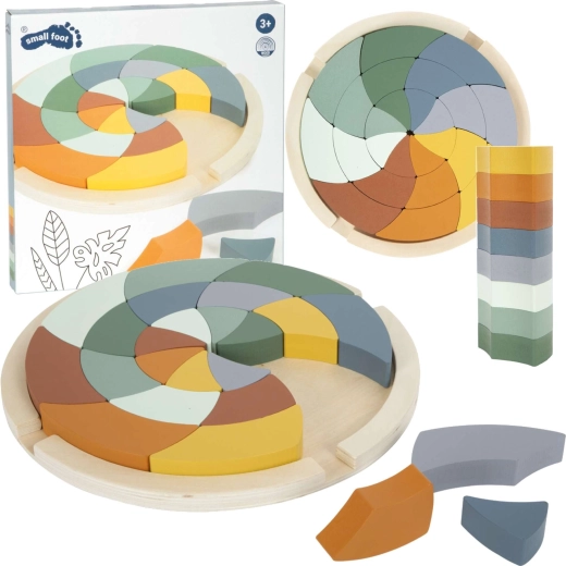 Small Foot színes Safari puzzle
