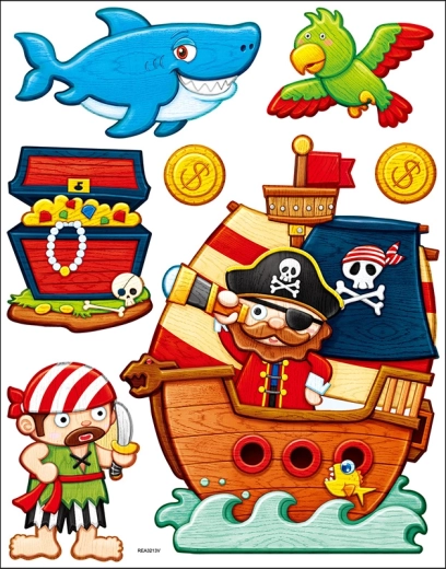 Dekoratív fali matricák – kalózok