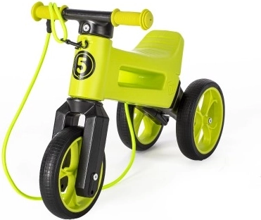 Funny Wheels Rider SuperSport 2 az 1-ben futóbicikli hevederrel – Zöld