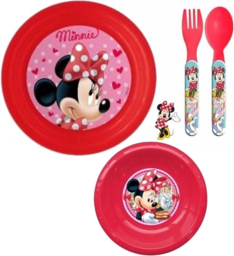 Minnie műanyag étkészlet (3 részes) Eli
