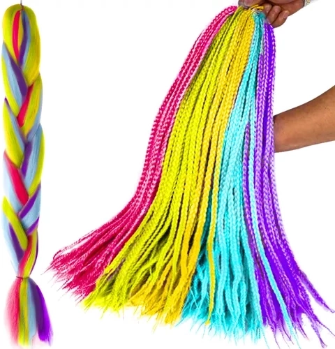 Szintetikus szivárványfonatok 60 cm