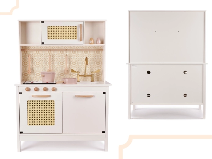 Rattan részletek és okos tárolóhelyek