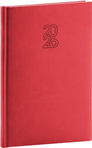 Heti napló Aprint 2026 piros 15 x 21 cm