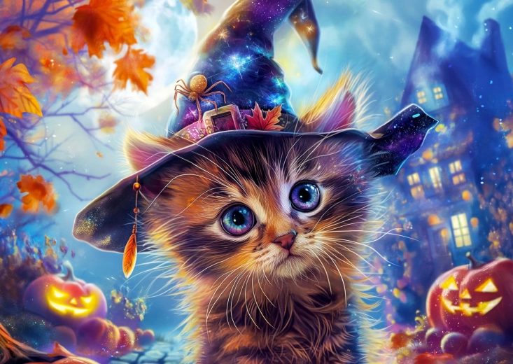 Enjoy puzzle Kis boszorkánymacska 1000 darabos