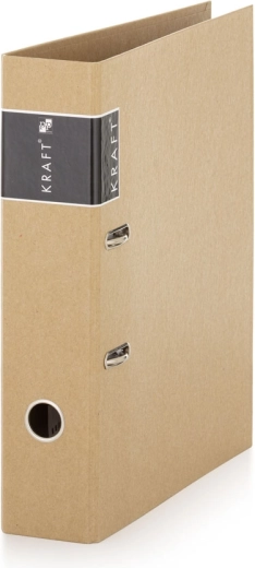 Karos iratrendező A4, laminált, 7 cm gerinc, KRAFT nature