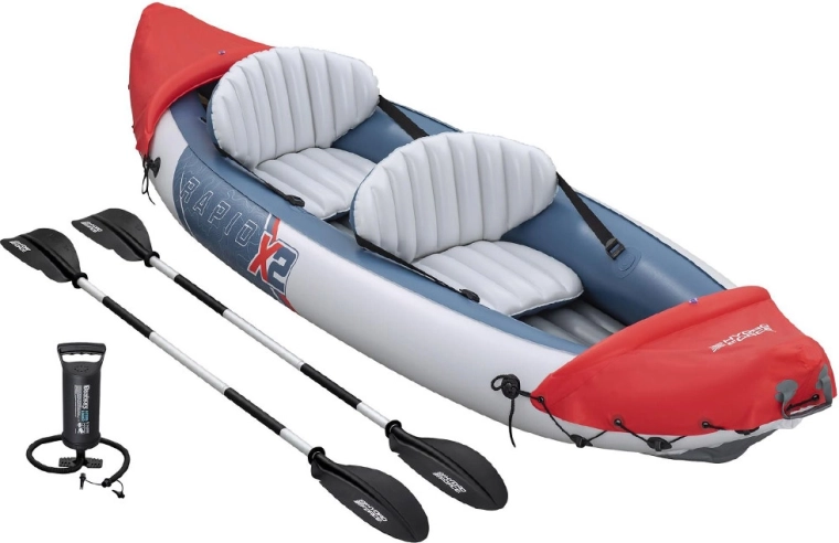 Minden a csomagban: 2 evező és kézi pumpa