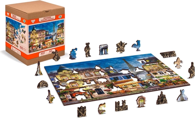 Fa puzzle Reggeli Párizsban 2 az 1-ben - 75 darab