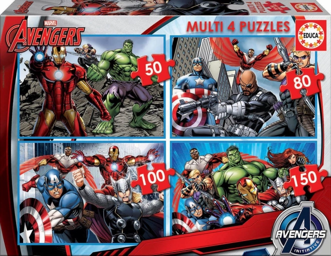 Educa Gyerek Puzzle Avengers 4 az 1-ben