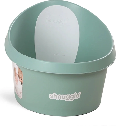 Shnuggle kisgyermek fürdetőkád háttámlával – Eukaliptusz