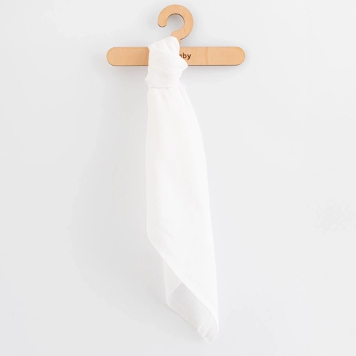 NEW BABY Standard textil pamutpelenka 80 × 80 cm, 10 db, fehér