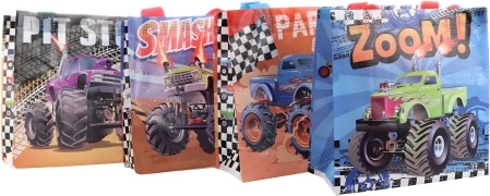MONSTER TRUCK műanyag ajándéktáska 20 × 20 × 9 cm
