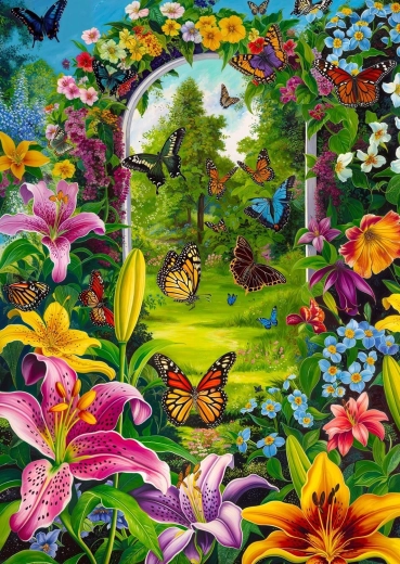 ENJOY puzzle Kerti átjáró 1000 darabos