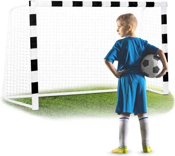 Neo-Sport futballkapu 180 × 120 × 60 cm fekete-fehér