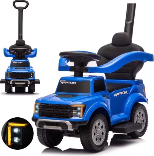 Milly Mally Ford F-150 3 az 1-ben tologatós járgány vezetőfogantyúval – kék