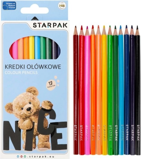 Maci háromszögletű színes ceruzák 12 szín