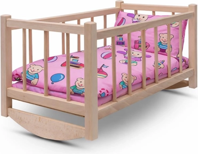 Fa baba bölcső ágyneművel BABY MIX Bears