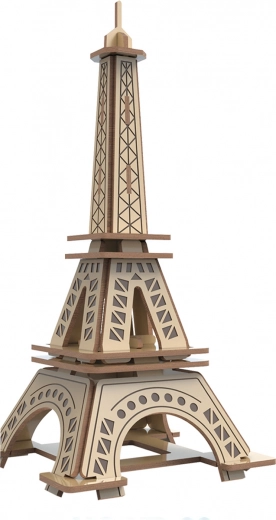 3D fa puzzle EIFFEL-TORNY színezőkészlettel