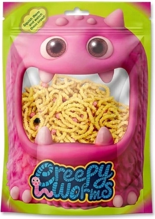 STNUX Creepy Worms – szenzoros sárga kukacok