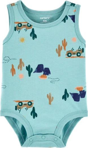 Carter's ujjatlan baba body Blue Jeep mintával fiúknak (3 hónap)